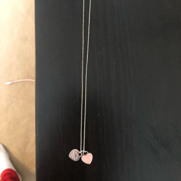 *SOLD* Tiffany and Co Pink Heart Necklace - Picture 2 of 3